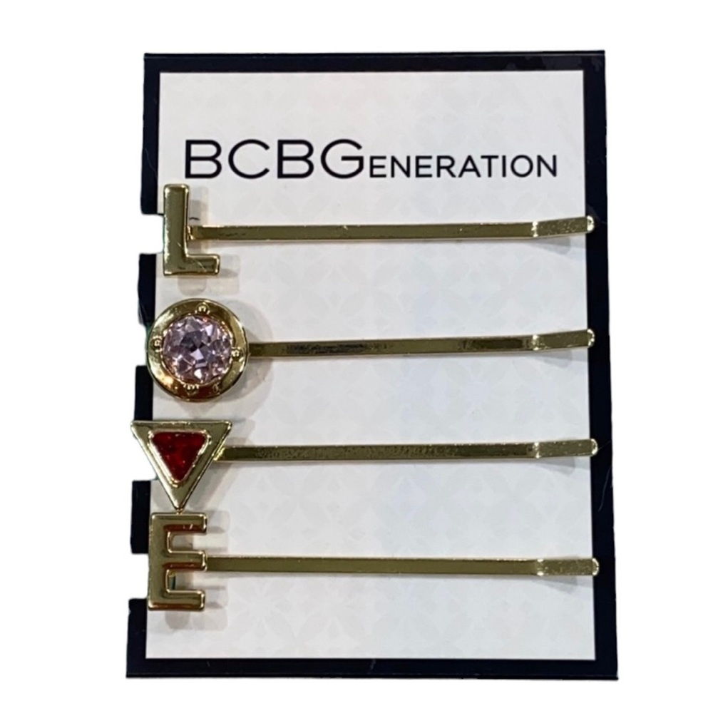 BCBGeneration Love Gold Dipped Hairpins